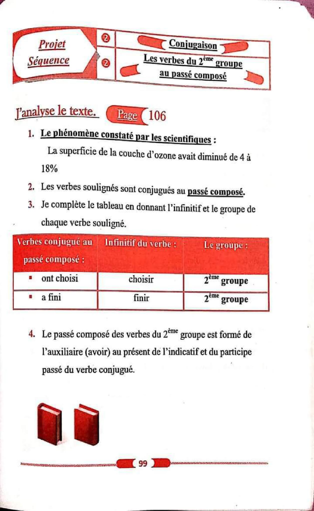 حل تمارين صفحة 106 الفرنسية للسنة الأولى متوسط الجيل الثاني