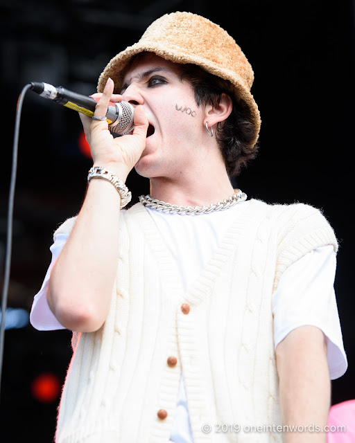 Hubert Lenoir at Riverfest Elora on Sunday, August 18, 2019 Photo by John Ordean at One In Ten Words oneintenwords.com toronto indie alternative live music blog concert photography pictures photos nikon d750 camera yyz photographer summer music festival guelph elora ontario