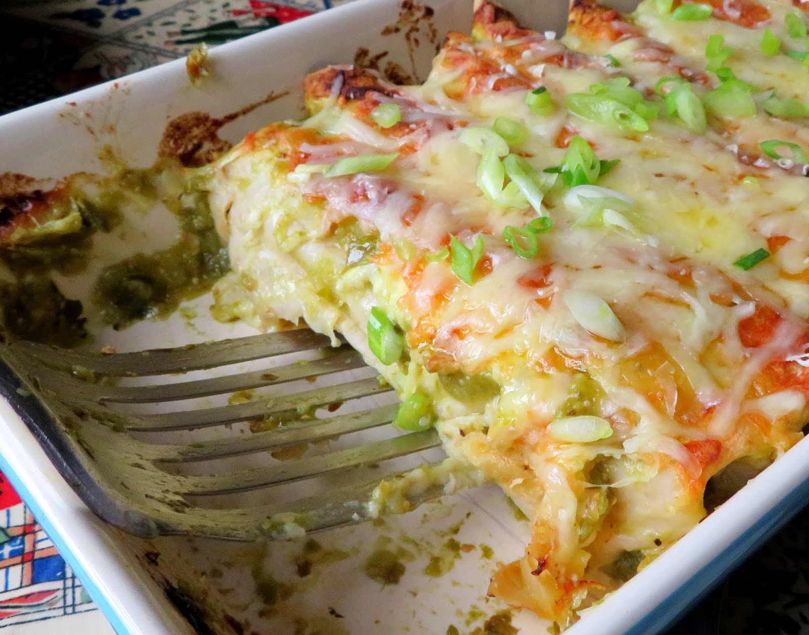 Green Chili Turkey Enchiladas The English Kitchen