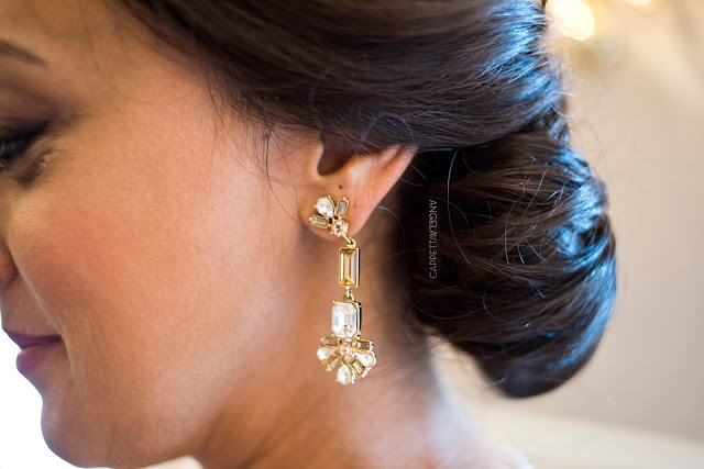 Bridesmaids get ready at the NY Athletic Club.
