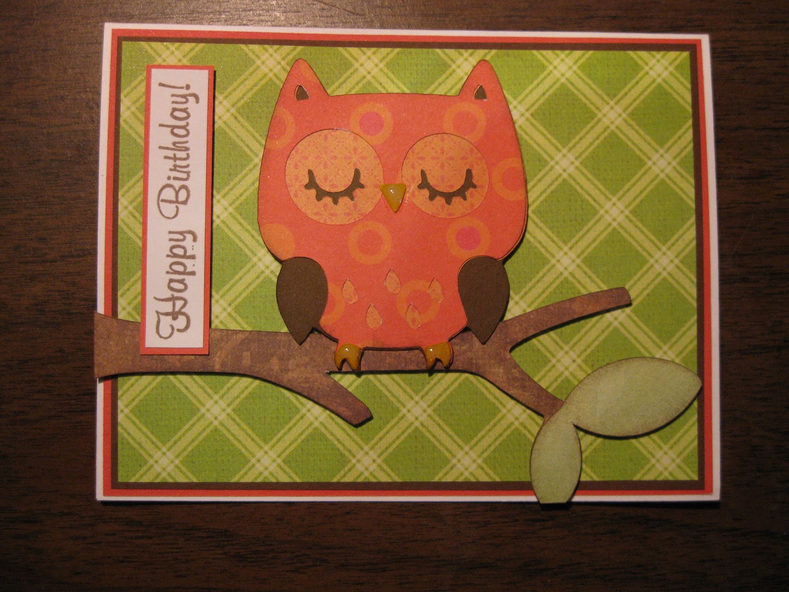 Card Collectanea Owl Happy Birthday