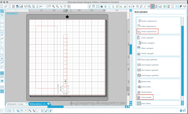 Tinis Plotter Tutorials - Folge 12 - Webbandleiter