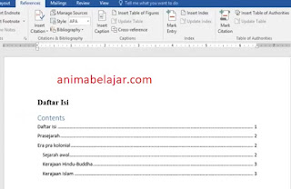 TUTORIAL MEMBUAT DAFTAR ISI OTOMATIS DI MICROSOFT WORD TERBARU TUTORIAL MEMBUAT DAFTAR ISI OTOMATIS DI MICROSOFT WORD TERBARU