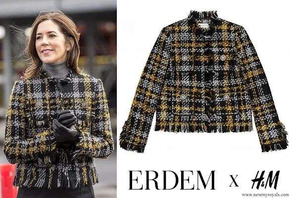 Crown Princess Mary wore Erdem x H&M Jacket Collection