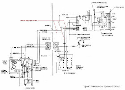 Buick B-C-E Series 1974 Pulse Wiper System Wiring Diagram | All about