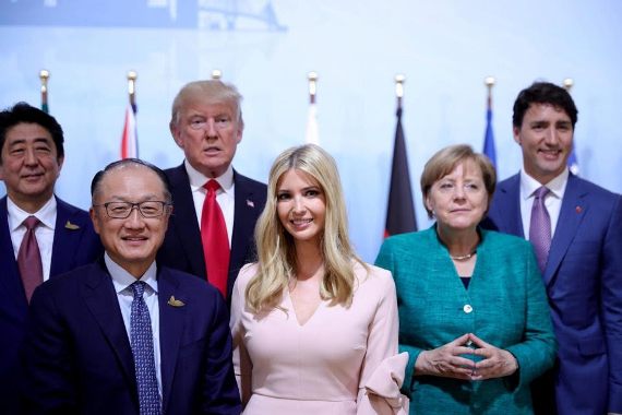 3 Out of line? Ivanka Trump pictured sitting on her father's seat with world leaders at G-20 Summit (photos)