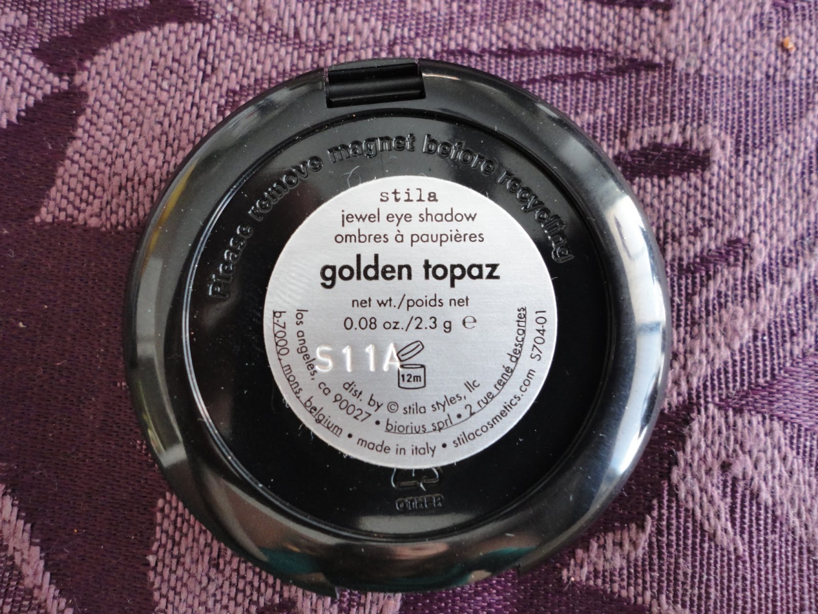 Stila Jewel Eyeshadow in Golden Topaz Natalie Loves Beauty