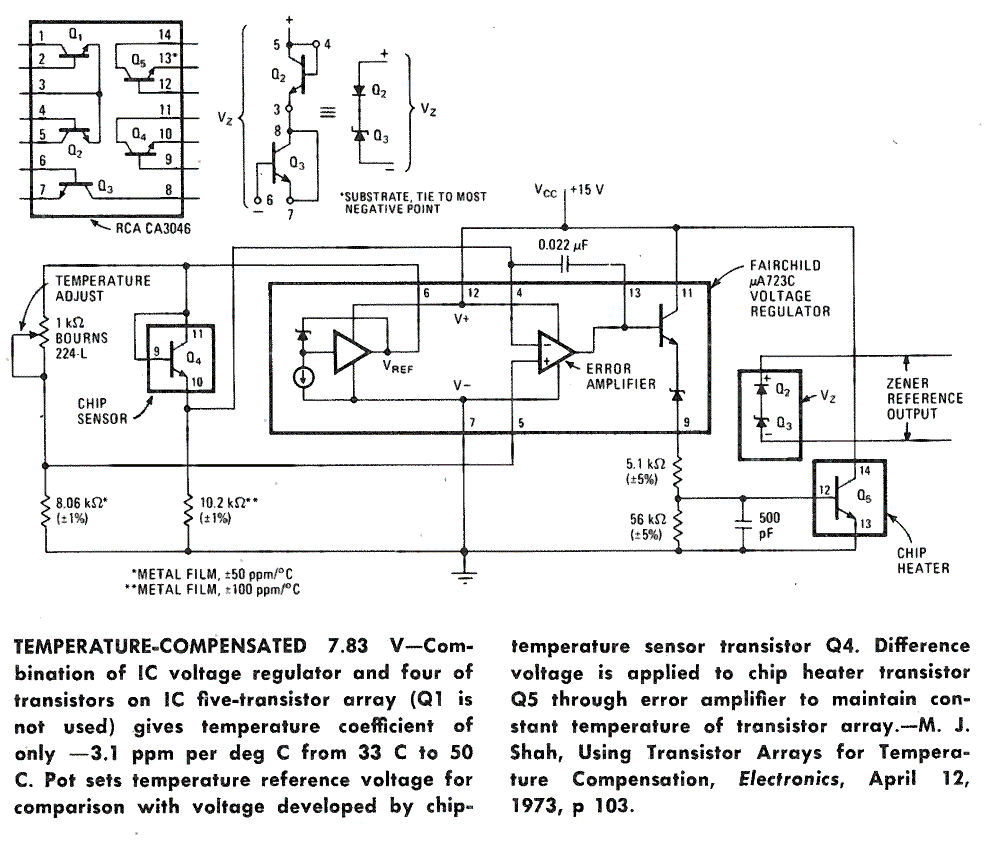 Sigma LM723 heater circuit