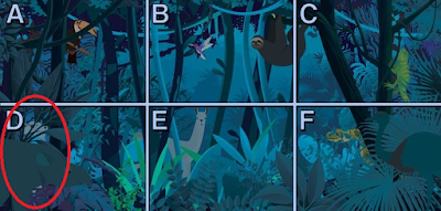 Q 6 Alt-1. At night, Paulette got lost in the Amazon jungle! Can you find her?