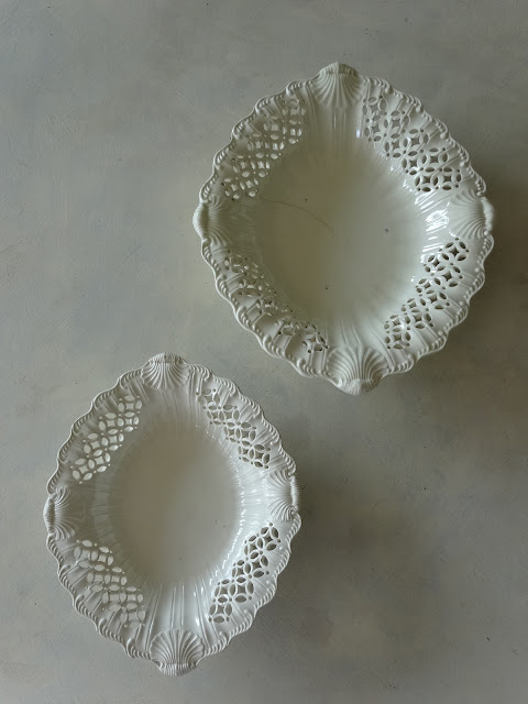 予約受付中 18世紀 レリーフ オーヴァル皿 pont aux choux 美品