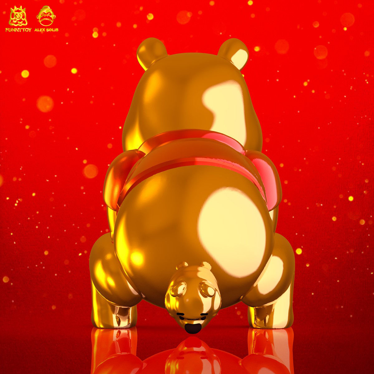 HAPPY NEW YEAR Edition of POOH POOH from Alex Solis x Funny Toy