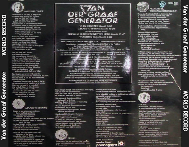Classic Rock Covers Database Van der Graaf Generator World Record (1976)