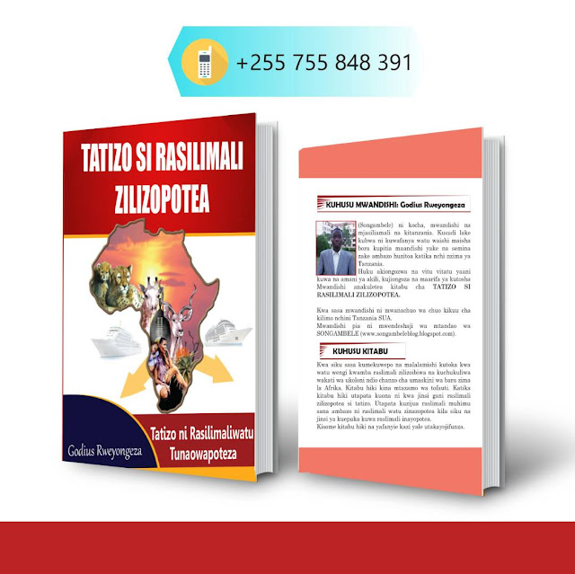 pata kitabu cha TATIZO SI RASILIMALI ZILIZOPOTEA kwa shilingi elfu kumi tu.