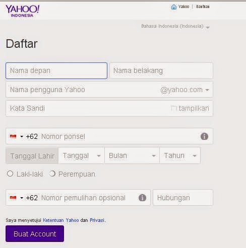 Cara Membuat Email Yahoo