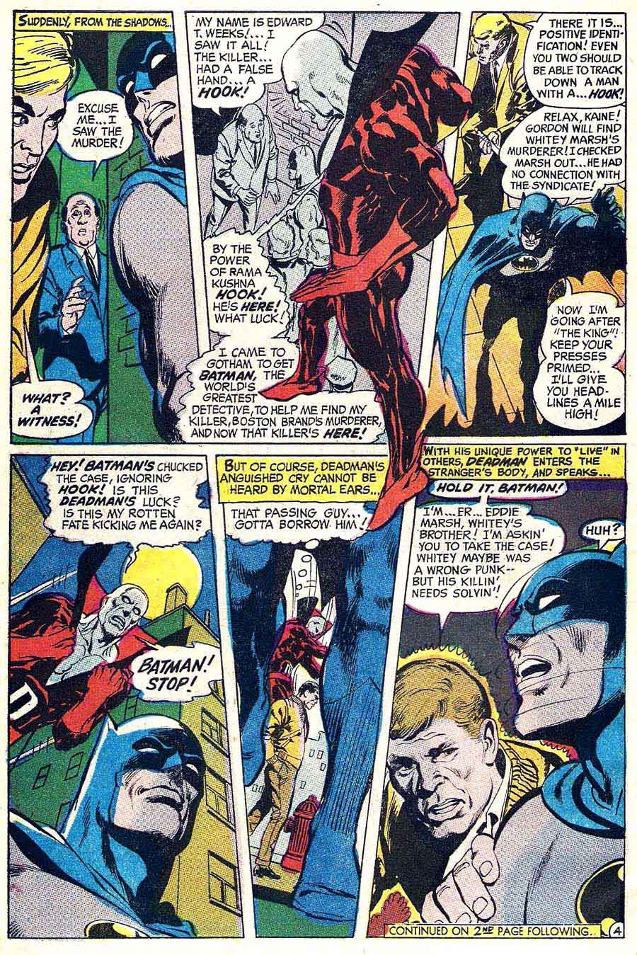 Brave and the Bold v1 #79 deadman dc comic book page art by Neal Adams