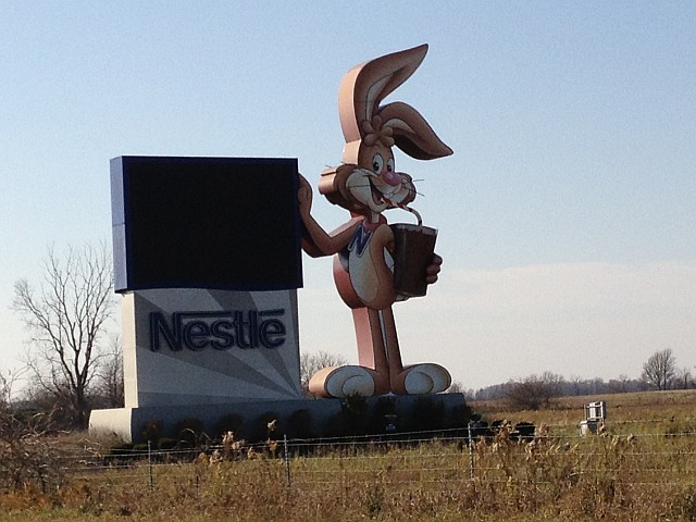 Postcards And Road Trips: Nestle Rabbit, Anderson, Indiana USA