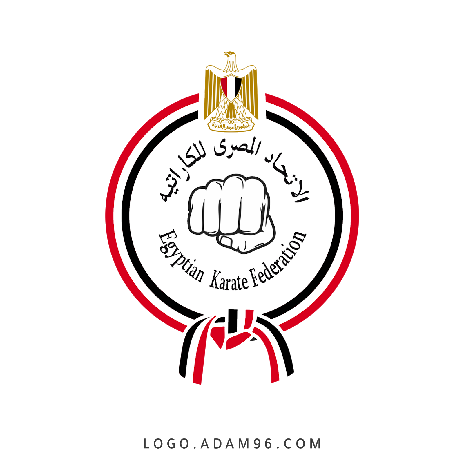 تحميل شعار الاتحاد المصري للكاراتيه الرسمي بجودة عالية Png