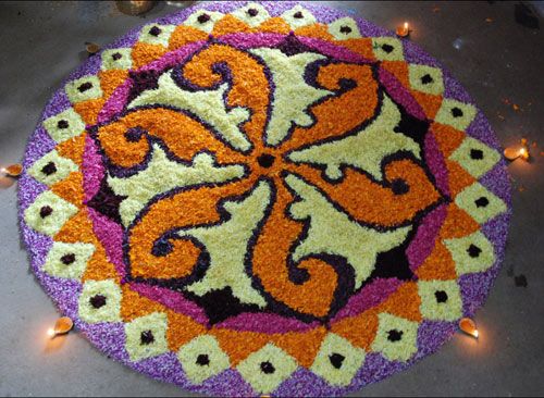 Easy Happy Diwali Rangoli Designs