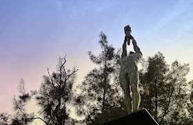 Francisco Ferrer i Guardia statue in Montjuic, Barcelona