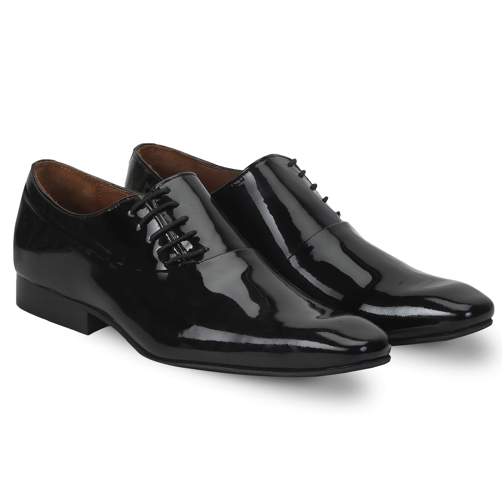 Mens Smart Formal London Brogues Brune Polished Leather Shine