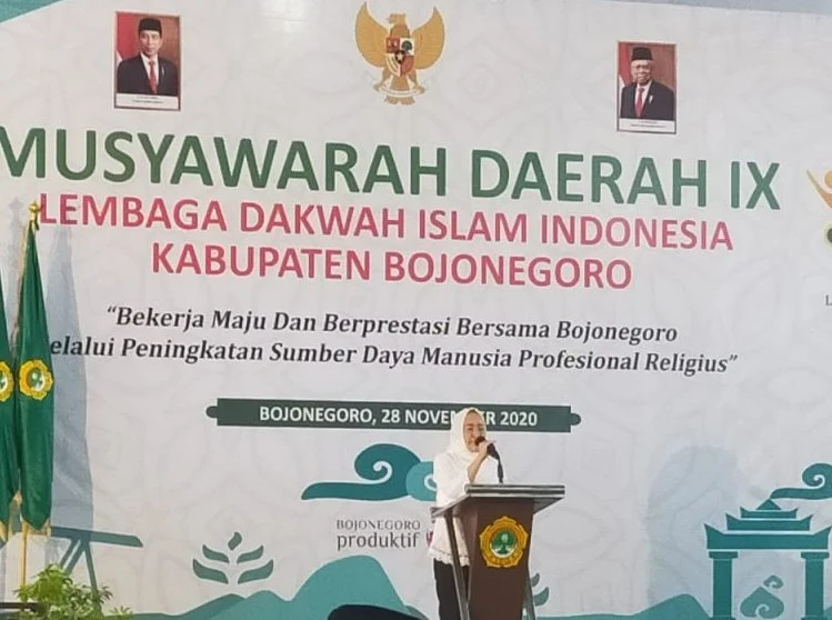 Bupati Bojonegoro, Anna Muawannah Membuka Musyawaroh Daerah LDII Bojonegoro