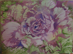 cabbage watercolor rose mis adventures sap ultramarine gamboge