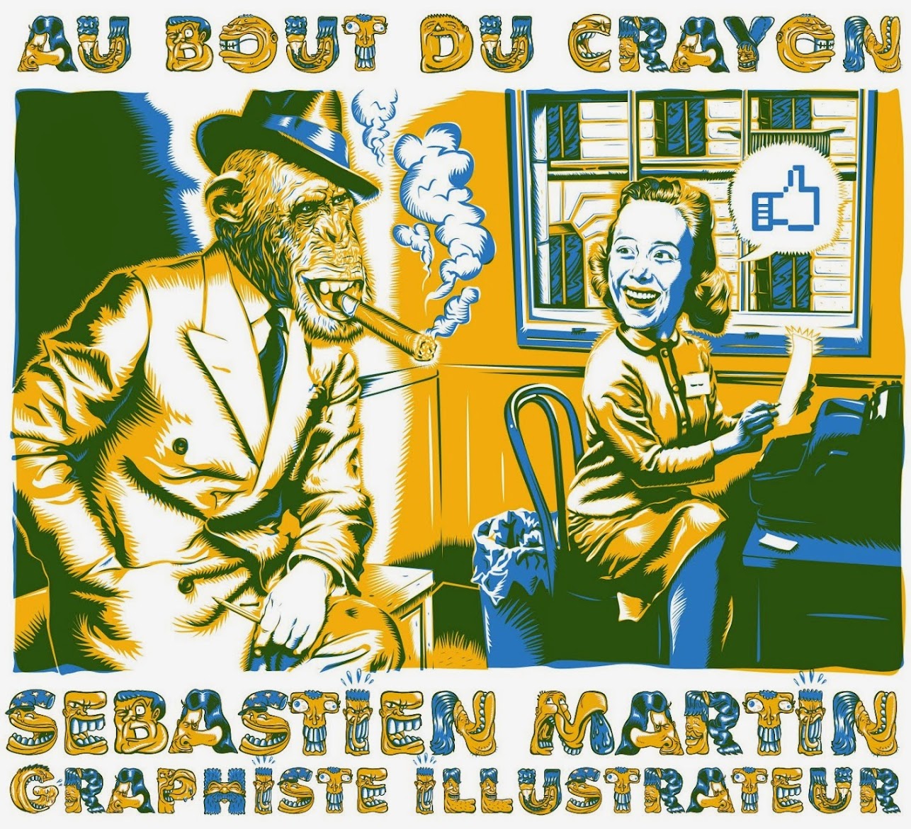 au bout du crayon de Sébastien Martin illustrateur bédéiste