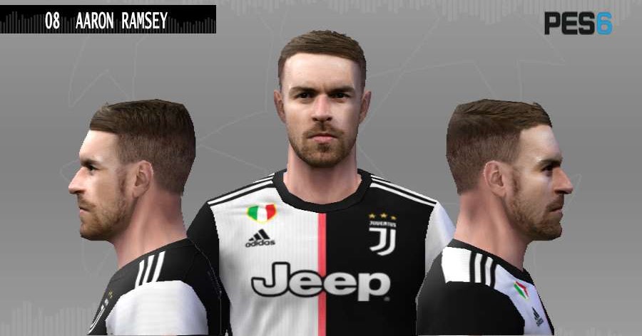 ultigamerz: PES 6 Aaron Ramsey (Juventus) Face