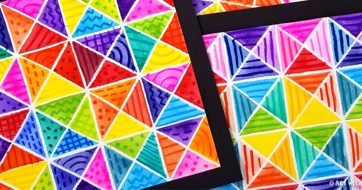 Geometric Watercolor Quilts | Art with Mrs. Nguyen