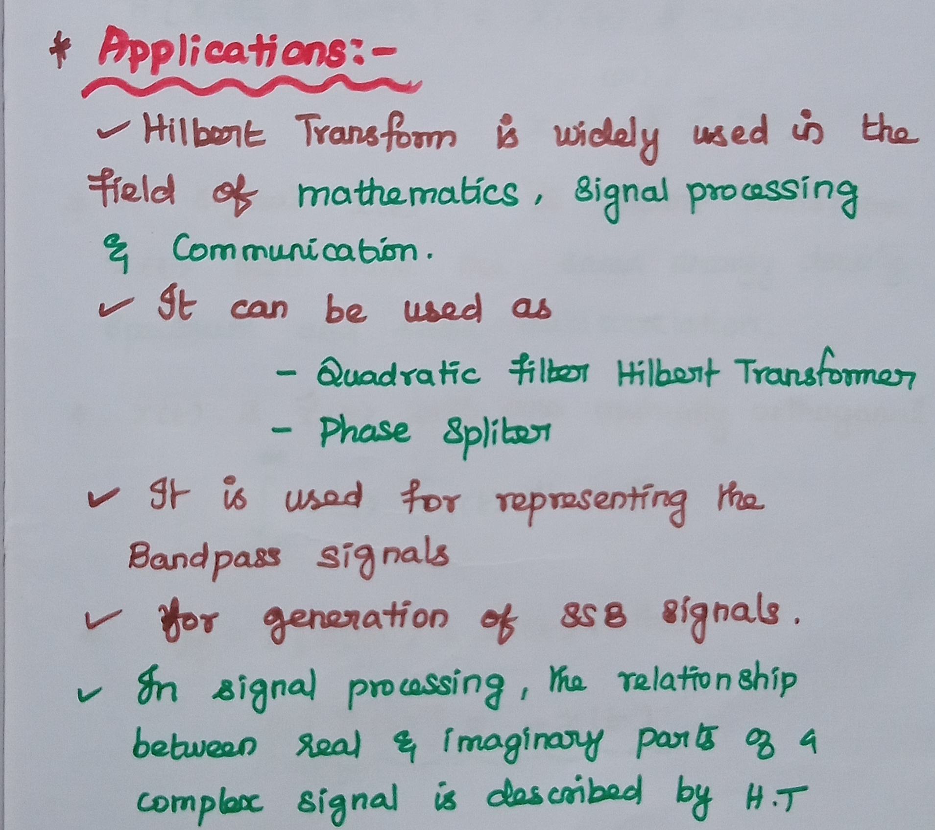 Hilbert Transform Definition, Properties, Inverse Transform