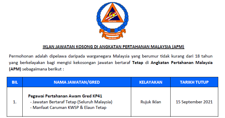 Pegawai pertahanan awam gred kp41