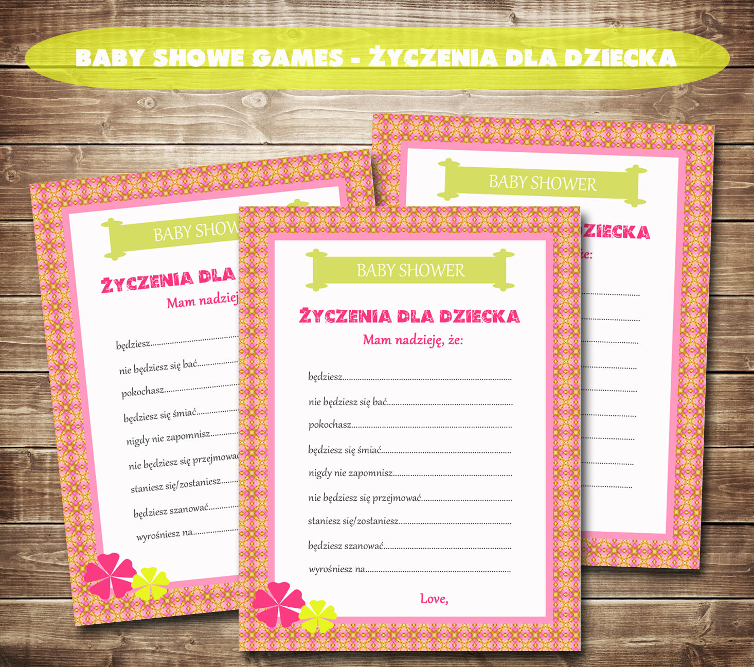 Quiz Na Baby Shower Po Polsku SoCute.pl INSPIRACJE: Gra na Baby Shower - Życzenia dla dziecka!