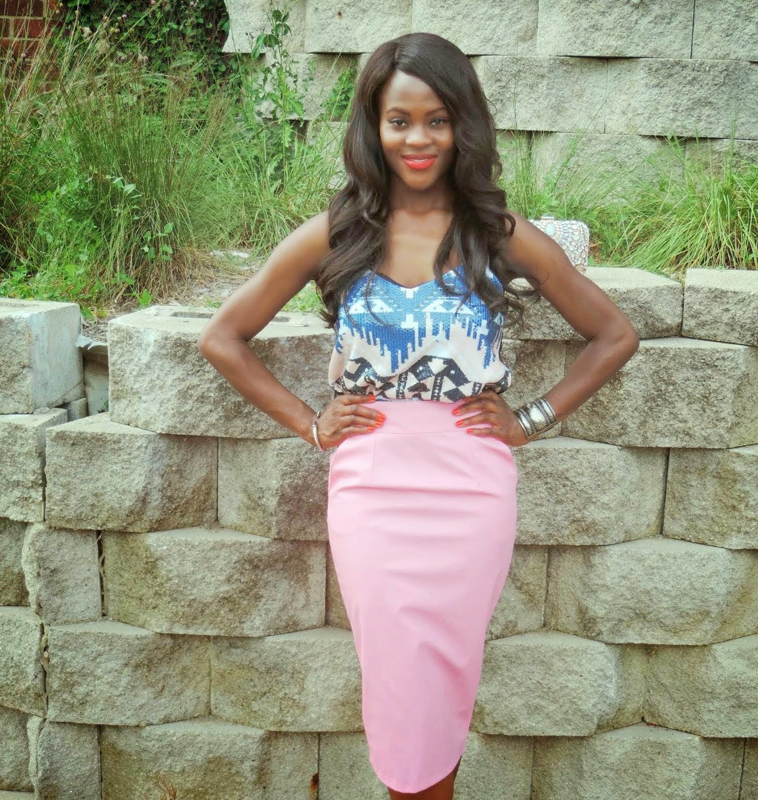 Outfit Hot Pink Skirt Womens Outfit Ideas Hot Pink Pencil Skirt