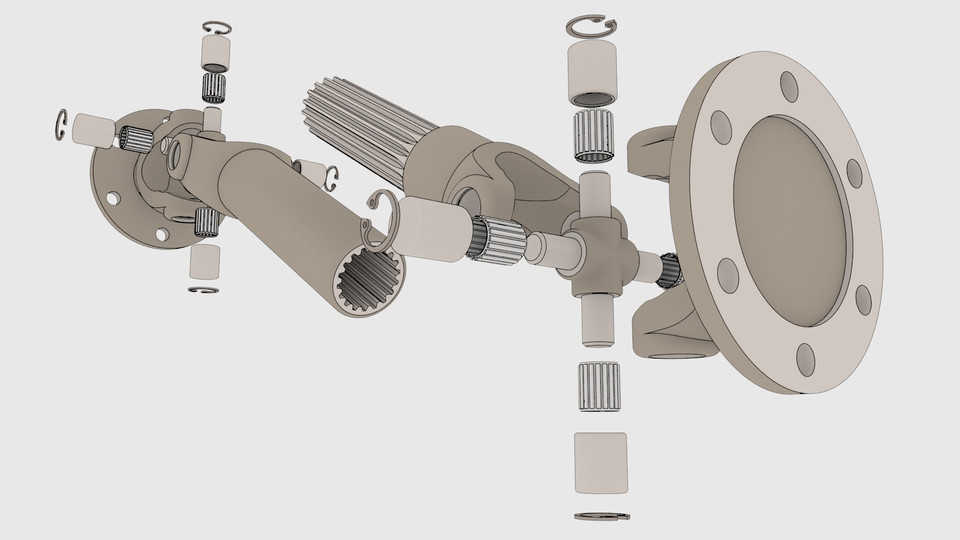 126. Double Cardan Joint Free download 3D model
