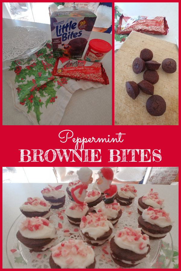 Peppermint Brownie Bites (for the non-baker) - Twelve Days of Christmas