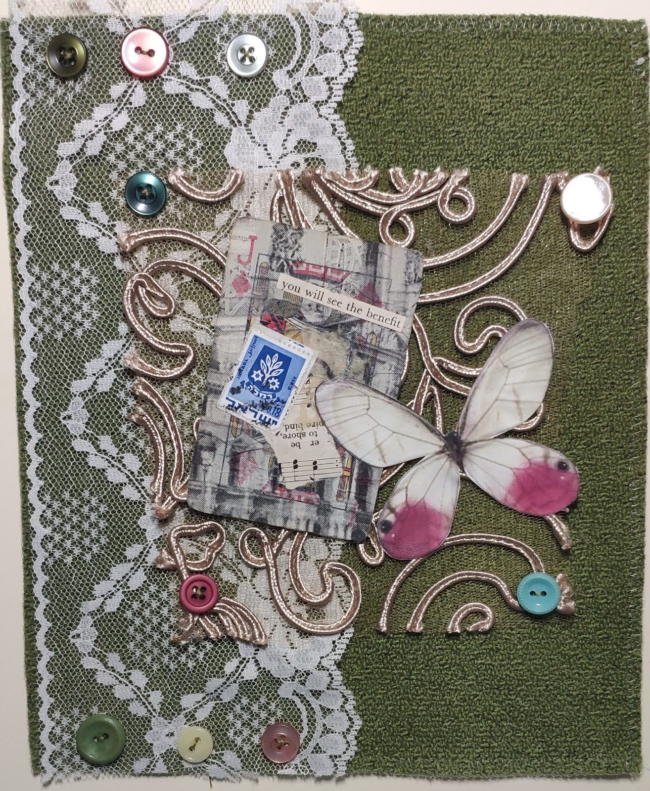 Fabric/Paper Collage