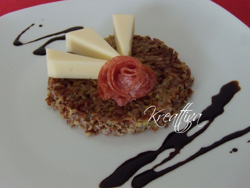 #provolaci: frittata con riso rosso con auricchio e aceto balsamico 