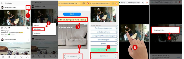 cara simpan video di instagram