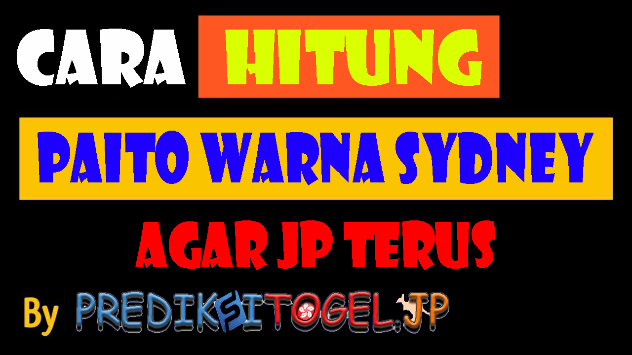 Cara Menghitung Paito Sydney