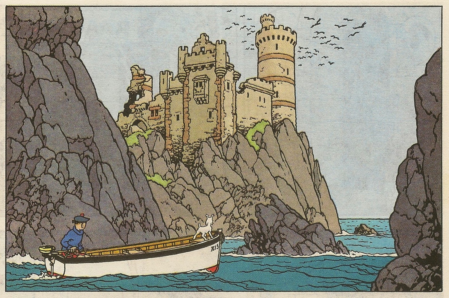Тин тин раскраска. Tintin. Замок приключения. The Black Island Tintin. Замок комикс.