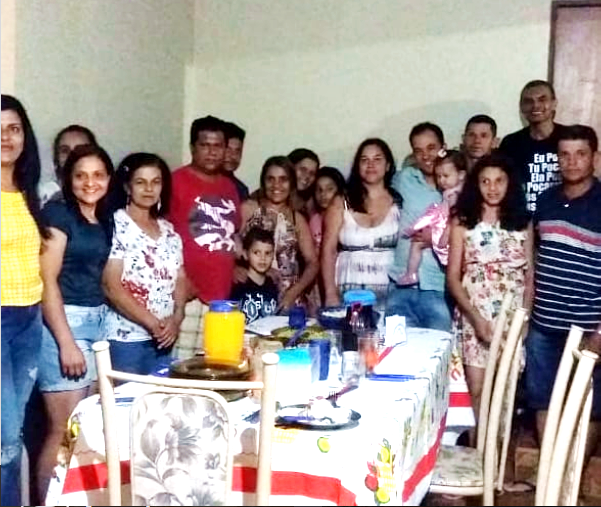 Comemoração de aniversário na Fazenda Araçá II em Cordeiros Bahia