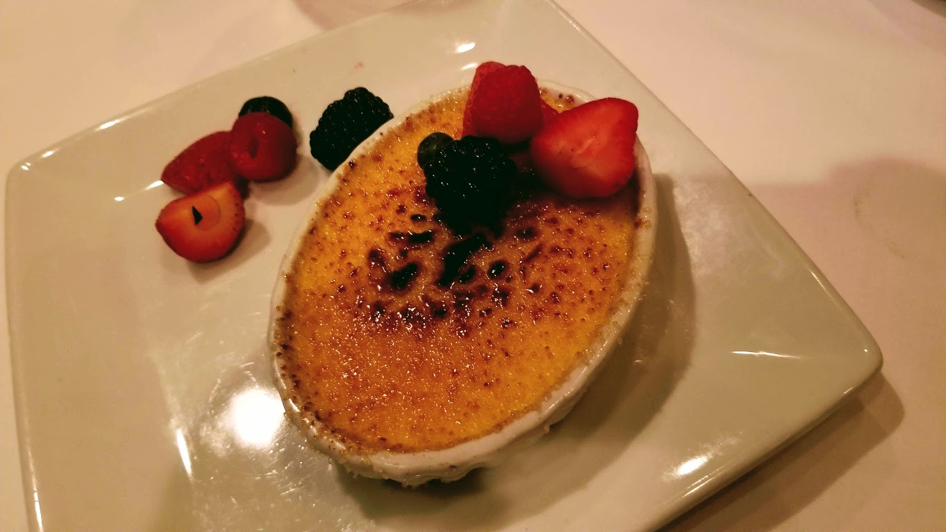 Creme brulee at Ruth's Chris, Troy
