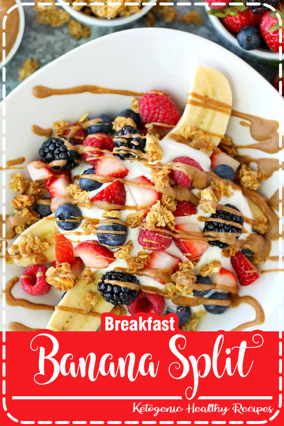 Breakfast Banana Split MaraNatha Almond Butter Recipes Good Eat