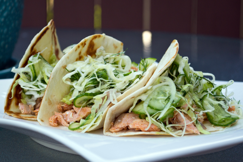 Ina Garten's Roasted Salmon Tacos