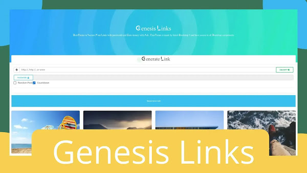 Genesis Links - Safelink with Password Blogger Template
