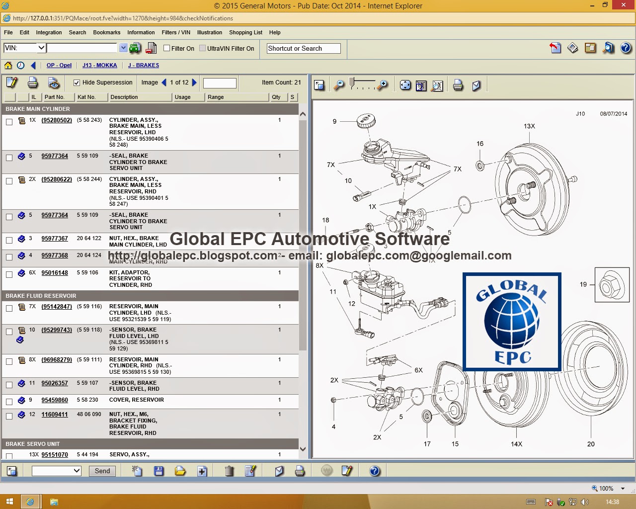 GLOBAL EPC AUTOMOTIVE SOFTWARE: OPEL VAUXHALL EPC4 EPC PARTS CATALOGUE ...