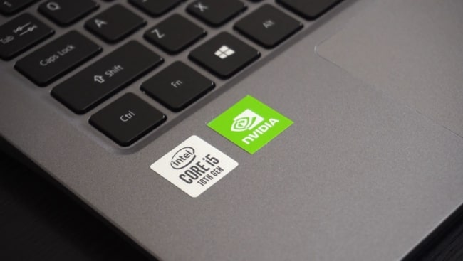 Fingerprints on the surface of this laptop.