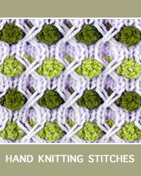 Learn Snowball Textured Pattern with our easy to follow instructions at HandKnittingStitches.com