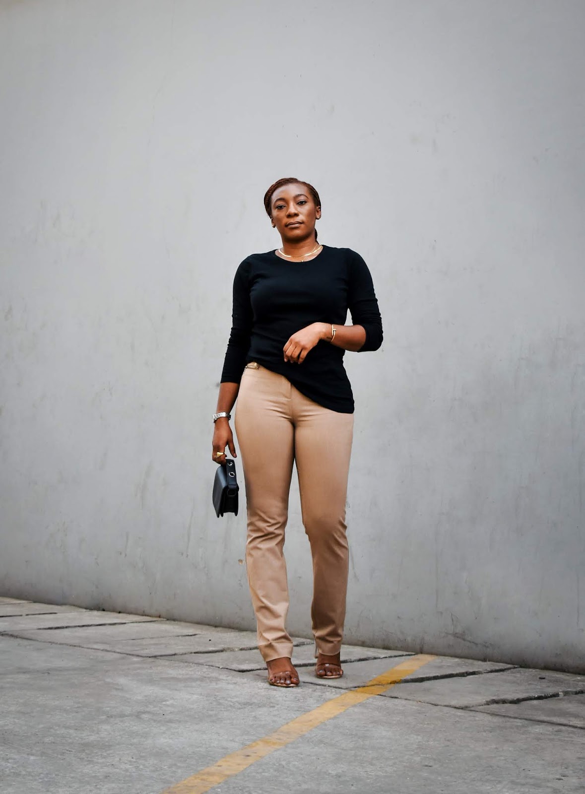 Style: Minimalist Black ☀ Tan Outfit ...