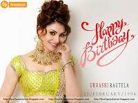 urvashi rautela 2020 birthday celebration photos, amazing hindi film actress urvashi in designer jewelry with stylish 'hair jooda'